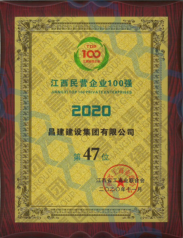2020江西民营企业第47位